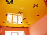 Художественный натяжной потолок в детской-фотопечать