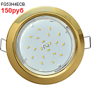 Ecola GX53 H4 Downlight without reflector_gold (светильник) 38x106