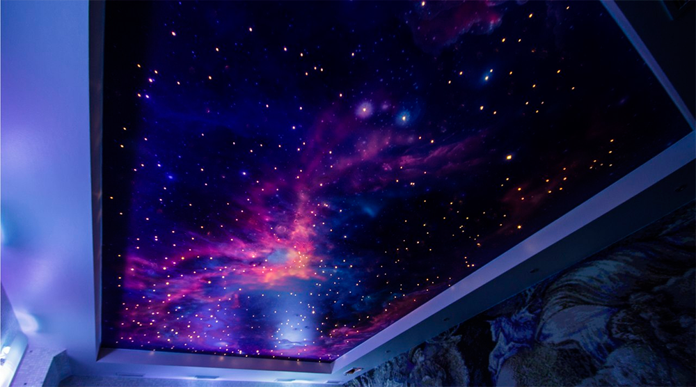 Натяжные потолки Звездное небо 