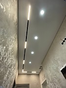 Натяжной потолок в коридоре на теневом примыкание флекси